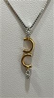 Collana Davite & Delucchi Donna in Oro bianco Diamante 0.02 Ct CLN00935411 - CLN00935411